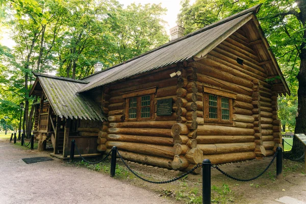 Das Haus Peter Des Großen Wurde Jahr 1702 Kolomenskoje Park — Stockfoto