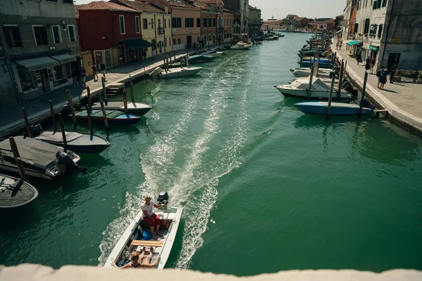 Canal Calle Isla Murano Venecia Italia Nov 2021 Foto Alta — Foto de Stock