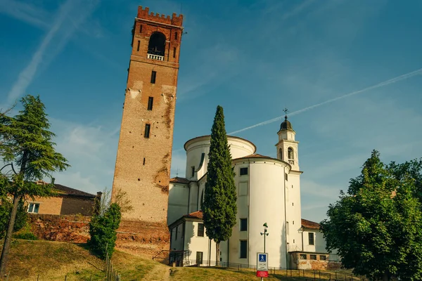 Město Hradby Castelfranco Veneto Treviso Itálie Kvalitní Fotografie — Stock fotografie