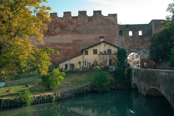Muros Cidade Castelfranco Veneto Treviso Itália Foto Alta Qualidade — Fotografia de Stock