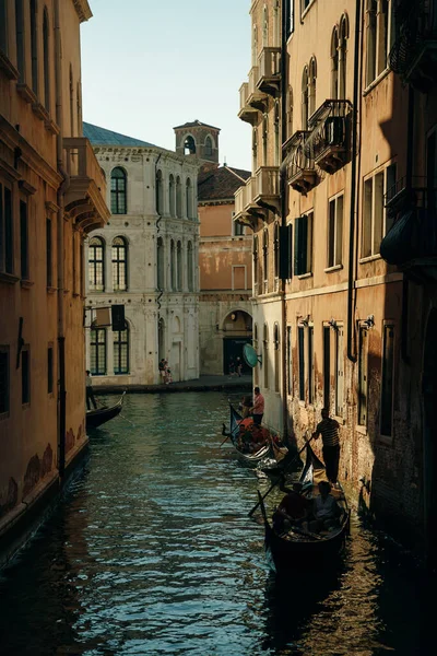 Venecia Italia Jun 2020 Gran Canal Venecia Con Góndolas Italia — Foto de Stock