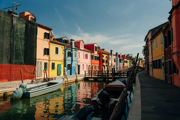 Burano Italy Nov 2021 Burano Island Beautiful Multi Colored Houses — Stock Photo, Image