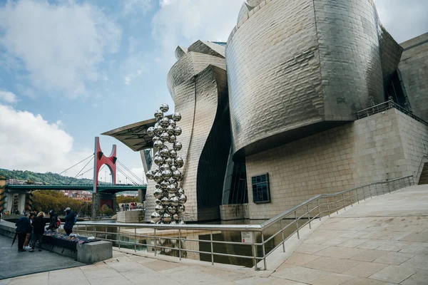Bilbao Spanyolország Szeptember 20121 Guggenheim Múzeum Kiváló Minőségű Fénykép — Stock Fotó