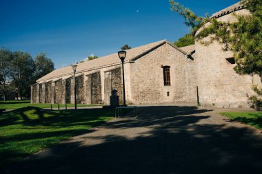 Pamplona, Navarre, İspanya 'da bir kale duvarı. Yüksek kalite fotoğraf