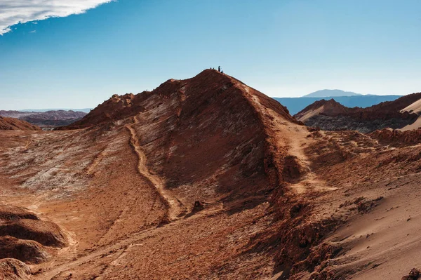 Ακραίο Έδαφος Της Κοιλάδας Του Φεγγαριού Στην Έρημο Atacama Στο — Φωτογραφία Αρχείου