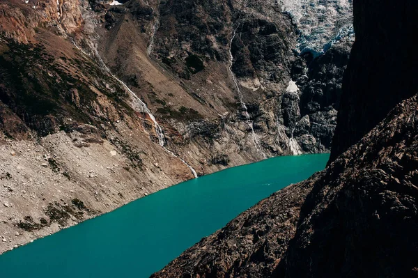 Ποταμός Στο Εθνικό Πάρκο Los Glaciares Chalten Αργεντινή — Φωτογραφία Αρχείου