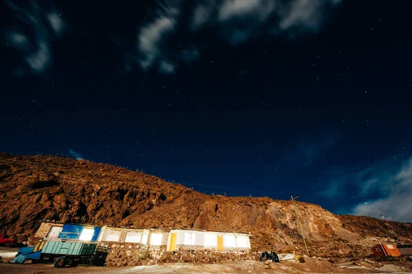 Sobresaliente Cielo Estrellado Gran Altitud Las Áridas Tierras Altas Los — Foto de Stock