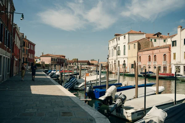 Canale Murano Venezia Italia Nov 2021 Foto Alta Qualità — Foto Stock