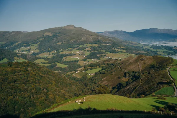 Tor Nad Pirenejami Jean Pied Port Roncevaux Camino Frances Santiago — Zdjęcie stockowe