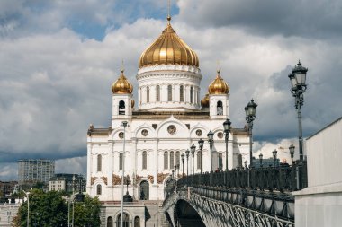 Moskova, Rusya 'daki Kurtarıcı İsa Katedrali - Kasım, 2021. Yüksek kalite fotoğraf