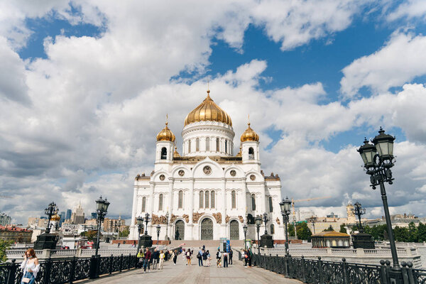 Cathedral of Christ the Saviour in Moscow, Russia - nov, 2021. High quality photo