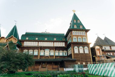 Moskova, Rusya - Kasım, 2021 Çar Alexei Mikhailovich Sarayı, Kolomenskoye. Yüksek kalite fotoğraf
