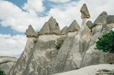 Zelve Açık Hava Müzesi. Zelve Valley, Kapadokya, Orta Anadolu, Türkiye 'de eşsiz jeolojik oluşumlar. Yüksek kalite fotoğraf