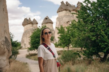 Zelve Açık Hava Müzesi. Zelve Valley, Kapadokya, Orta Anadolu, Türkiye 'de eşsiz jeolojik oluşumlar. Yüksek kalite fotoğraf