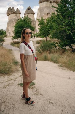 Zelve Açık Hava Müzesi. Zelve Valley, Kapadokya, Orta Anadolu, Türkiye 'de eşsiz jeolojik oluşumlar. Yüksek kalite fotoğraf