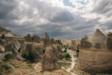 Zelve Açık Hava Müzesi. Zelve Valley, Kapadokya, Orta Anadolu, Türkiye 'de eşsiz jeolojik oluşumlar. Yüksek kalite fotoğraf