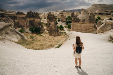 Zelve Açık Hava Müzesi. Zelve Valley, Kapadokya, Orta Anadolu, Türkiye 'de eşsiz jeolojik oluşumlar. Yüksek kalite fotoğraf