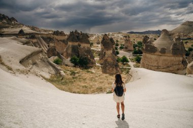 Zelve Açık Hava Müzesi. Zelve Valley, Kapadokya, Orta Anadolu, Türkiye 'de eşsiz jeolojik oluşumlar. Yüksek kalite fotoğraf