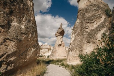 Zelve Açık Hava Müzesi. Zelve Valley, Kapadokya, Orta Anadolu, Türkiye 'de eşsiz jeolojik oluşumlar. Yüksek kalite fotoğraf