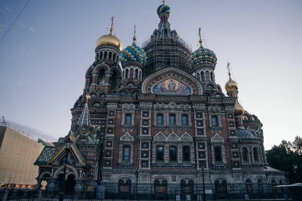 São Petersburgo Igreja Salvador Sangue Derramado Rússia Foto Alta Qualidade — Fotografia de Stock