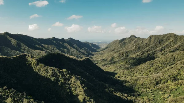 Vista Sulle Montagne Cima Oahu Sentiero Moanalua Valley Alle Hawaii — Foto Stock