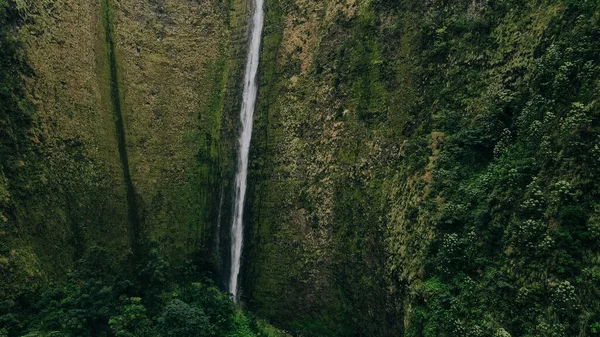 Cascata Ilawe Alta 1450 Piedi Nella Valle Waipio Big Island — Foto Stock