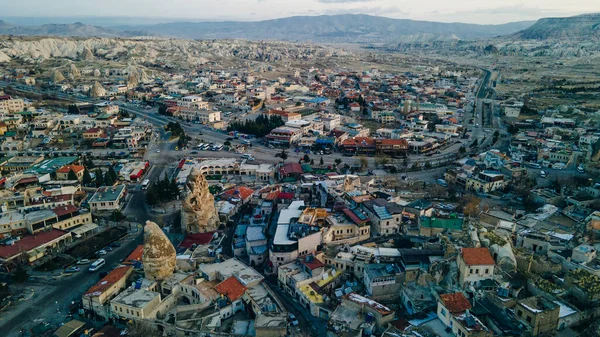 Άποψη Της Πόλης Goreme Στην Καππαδοκία Κεντρική Ανατολία Τουρκία — Φωτογραφία Αρχείου