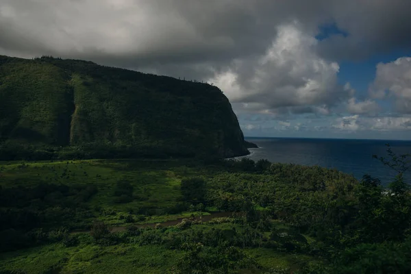 Waipio Valley Kilátás Big Island Hawaii — Stock Fotó