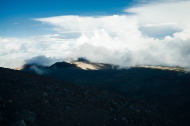 Hawaii 'nin büyük adasında Mauna Kea Zirvesi. Yüksek kalite fotoğraf