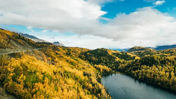 Річка Матануска Восени Аляска Уса Фотографія Високої Якості — стокове фото