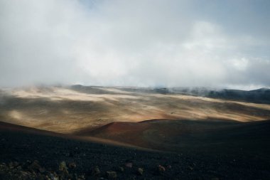 Hawaii 'nin büyük adasında Mauna Kea Zirvesi. Yüksek kalite fotoğraf