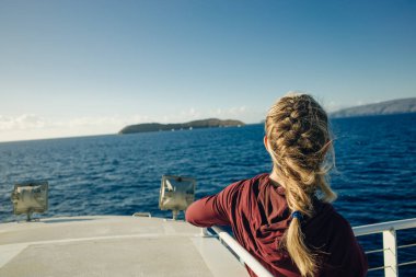 Maui Adası yakınlarındaki Molokini Krateri, Hawaii. Yüksek kalite fotoğraf