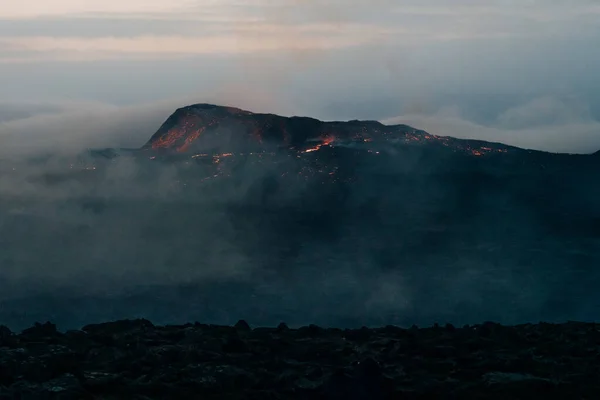 Fagradalsfjall Islândia Junho 2021 Erupção Vulcânica Perto Reykjavik Islândia Foto — Fotografia de Stock