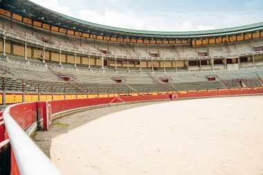 İspanyol şehri Pamplona, İspanya 'da 2021' de bir arenada. Yüksek kalite fotoğraf