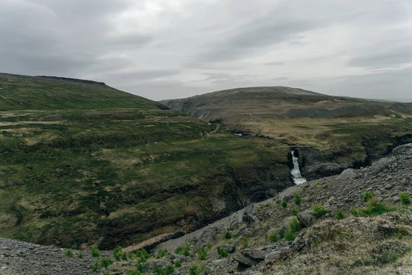 Зеленая Река Через Каньон Студлагил Исландия Высокое Качество Фото — стоковое фото