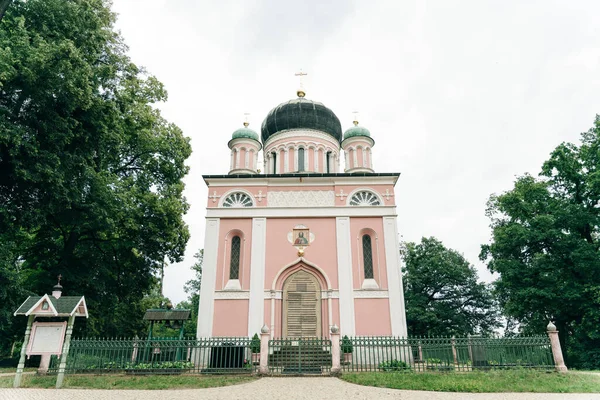 Poczdam Niemcy Wrzesień 2021 Rosyjski Prawosławny Alexander Nevsky Memorial Church — Zdjęcie stockowe