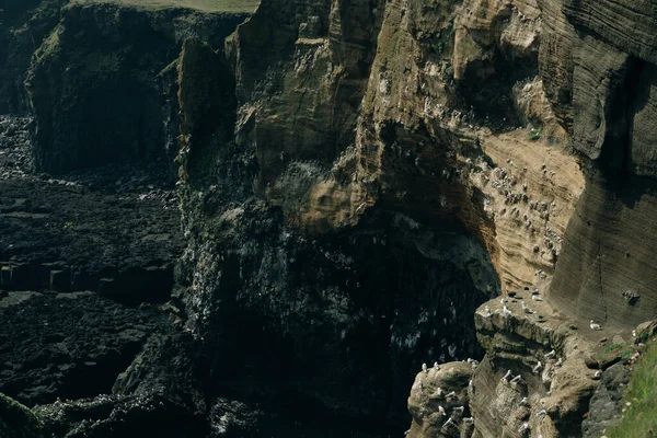 Lavaformationen Londrangar Genannt Der Südküste Der Halbinsel Snaefellsnes Island Hochwertiges — Stockfoto