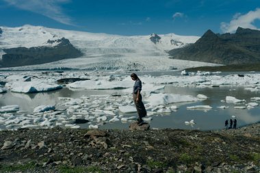 Jokulsarlon Buzul Gölü, Vatnajokull Ulusal Parkı, İzlanda. Yüksek kalite fotoğraf