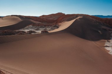 Atakama Çölü 'ndeki Ay Vadisi' nin San Pedro de Atacama, Şili 'deki olağanüstü arazisi.