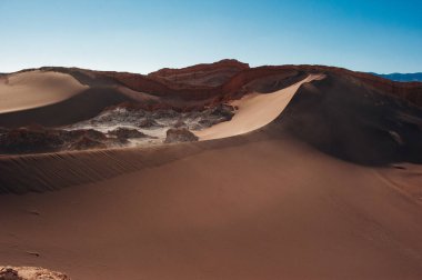Atakama Çölü 'ndeki Ay Vadisi' nin San Pedro de Atacama, Şili 'deki olağanüstü arazisi.