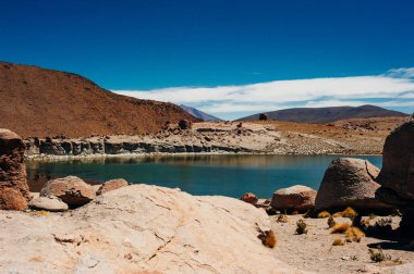 Reserva Nacional los flamencos 'un güzel manzarası.