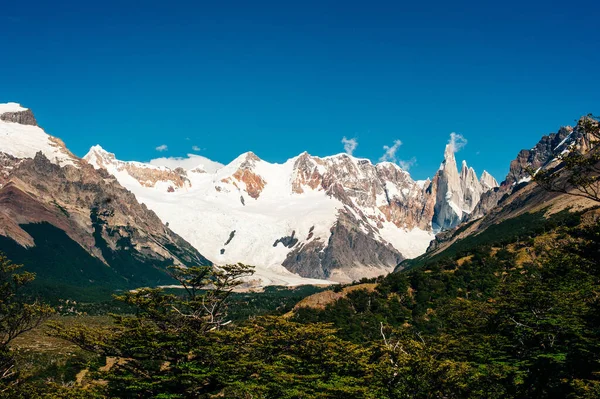 Paisagem Montanhosa Com Fitz Roy Laguna Los Tres Parque Nacional — Fotografia de Stock