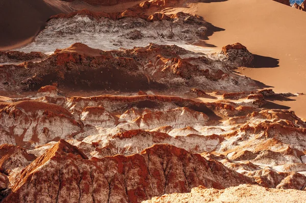 Hold Völgyének Szélsőséges Terepe Atacama Sivatagban San Pedro Atacama Ban — Stock Fotó