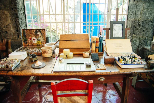 Coyoacan México Ptu 2019 Cozinha Casa Azul — Fotografia de Stock