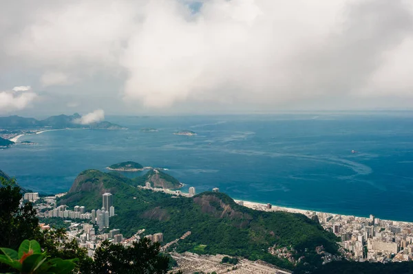 Río Janeiro Brasil Vista Desde Disfraz Christ Redemtor Día Soleado — Foto de Stock