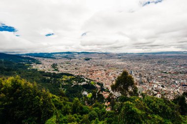 Kolombiya Bogota Şehri Medellin Cerro Monserate Seyahatleri. Yüksek kalite fotoğraf
