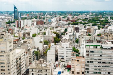 Uruguay, Güney Amerika sermaye şehir havadan görünümü.