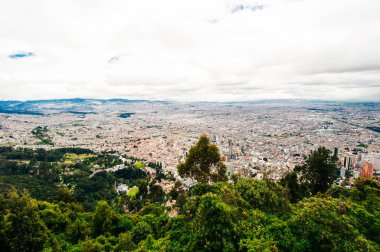 Kolombiya Bogota Şehri Medellin Cerro Monserate Seyahatleri. Yüksek kalite fotoğraf