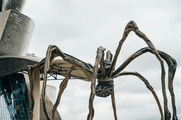Bilbao Spain Nov 2021 Spider Sculpture Louise Bourgeois Guggenheim Museum — 图库照片