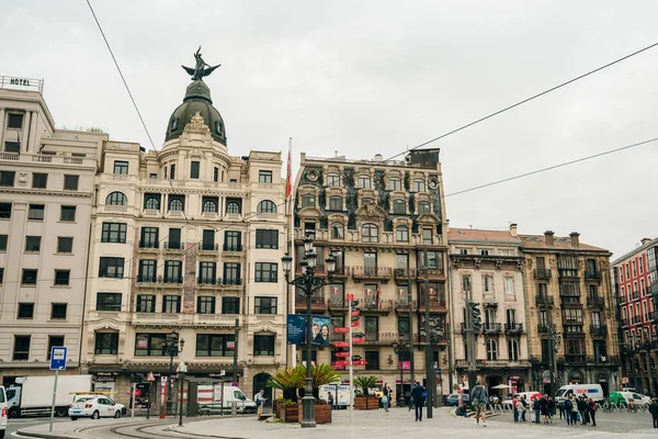 Красивый Старый Баскский Район Бильбао Испания Высокое Качество Фото — стоковое фото